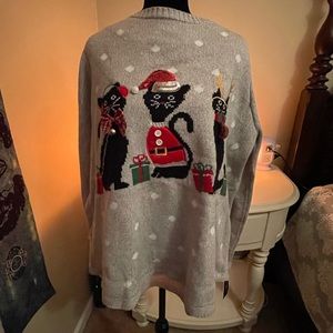 Cat holiday sweater